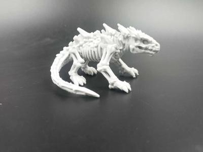 Skeleton Lizard Monster -Figurine /Toy /Decoration