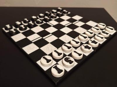 Board to Go: Foldable Chess & Checkers Set