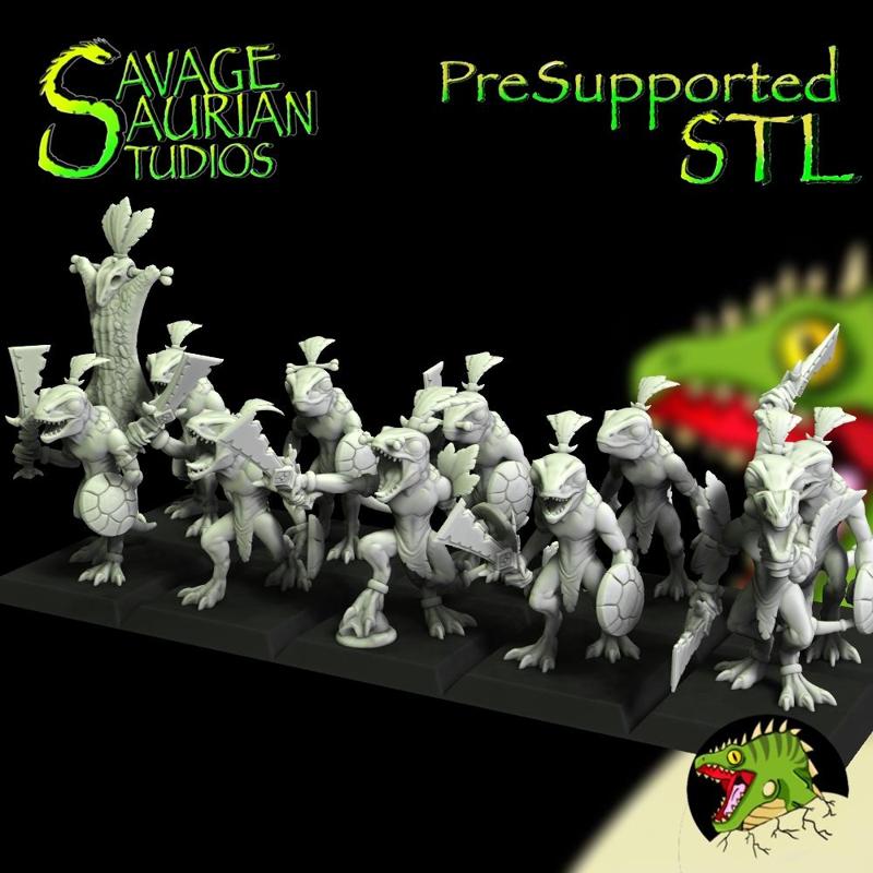 Pygmy Lizardmen Warrior – Sword