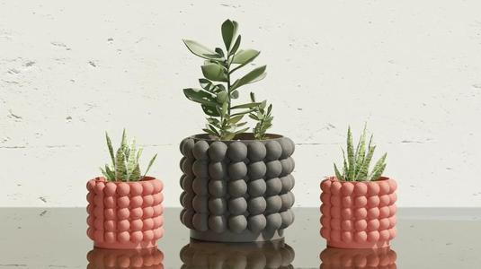 Plant Pot with Bubbles – Home Decoration