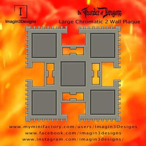 #3 Large 42  Wall Display Plaque – Holds 5 Dragon Busts-