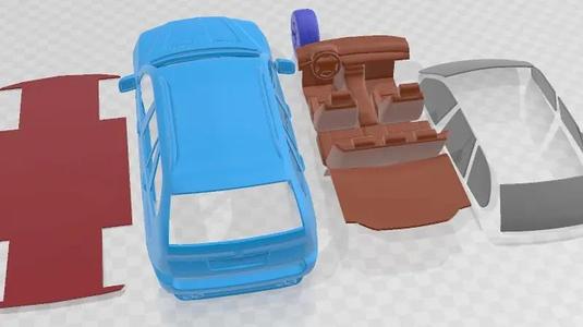 BMW X5 E53 2000 Printable Car