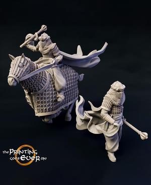 Dark Cataphract – On Foot and Mounted