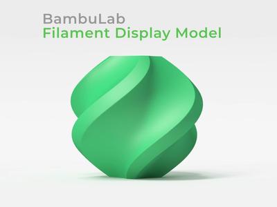 Bambu Lab Filament Display Spiral Ball Model