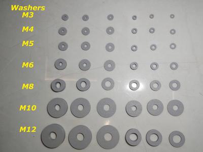 Washers M3 M4 M5 M6 M8 M10 M12