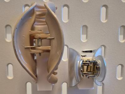 IKEA Skadis hair clip/clamp holder in 2 sizes