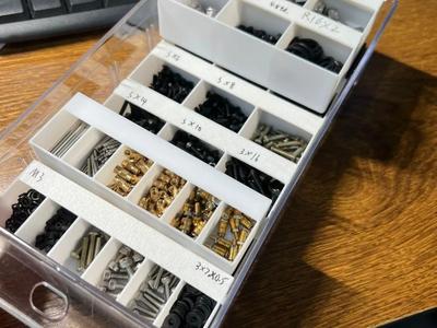 Component Box Screw Organizer