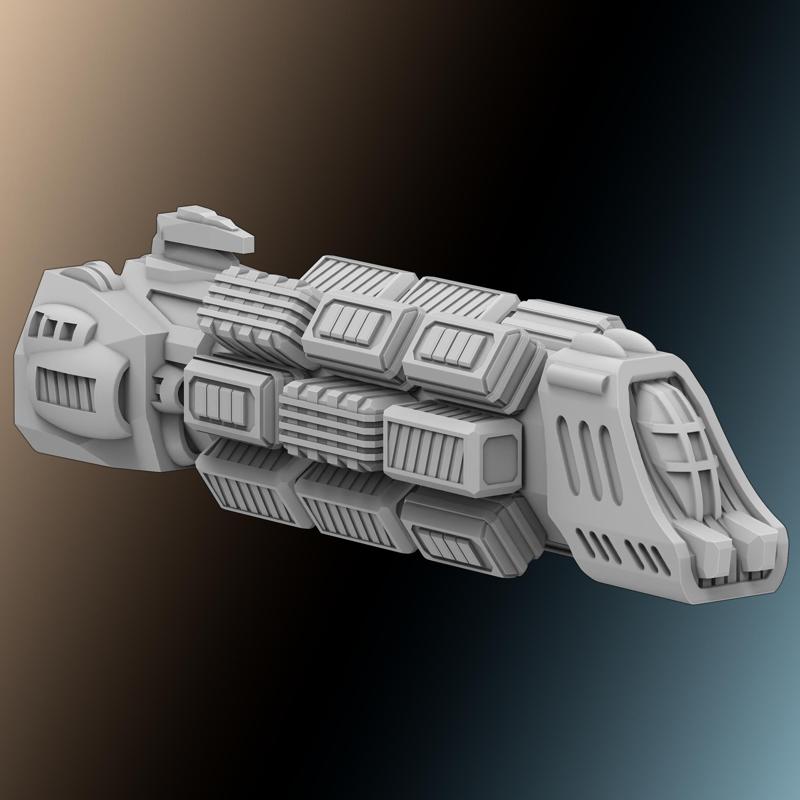 Spaceship – Freighter for Miniature Wargaming