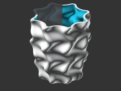 Ripple Wave Vase