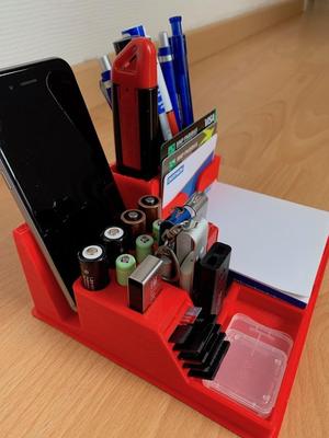 Desktop organizer with ledger Nano S holder