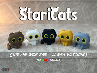 StariCats – Cute, Wide-Eyed, and Always Watching!