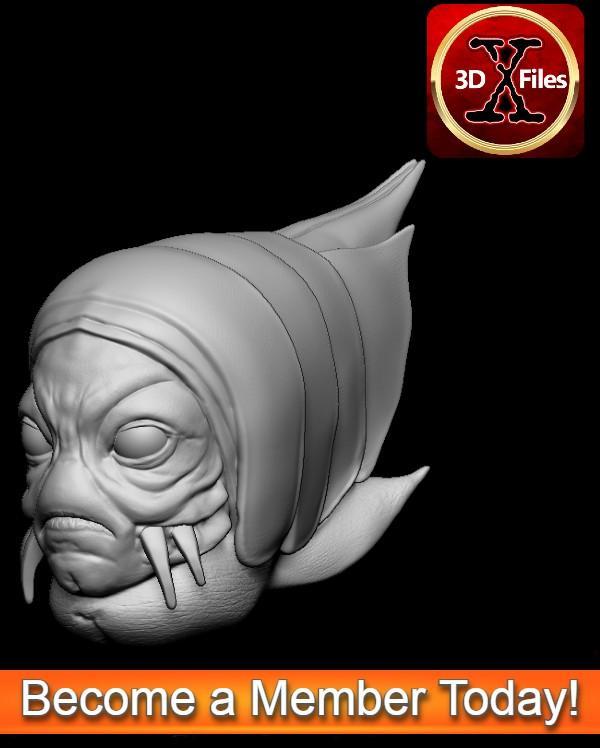 Star wars Head sculpt – Pyke Syndicate Leader – Black Series – Hottoys – 1:12 and 1:6 Scale- Action