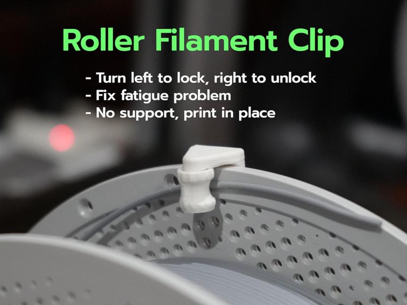 Roller Filament Clip
