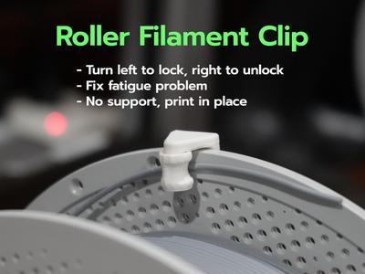 Roller Filament Clip