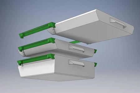 Under Desk Drawer with Double Travel Stops