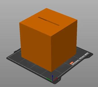 Low polygon sphere piggy bank