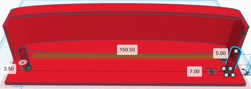 Fridge handle 150.5 mm   