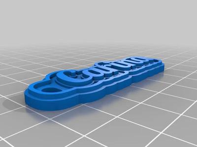 My Customized Multiline Tag or Keychain   