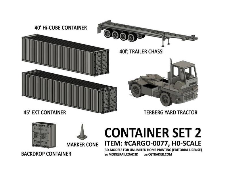 CARGO-0077 Container ISO standard H0-scale
