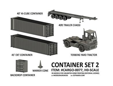 CARGO-0077 Container ISO standard H0-scale