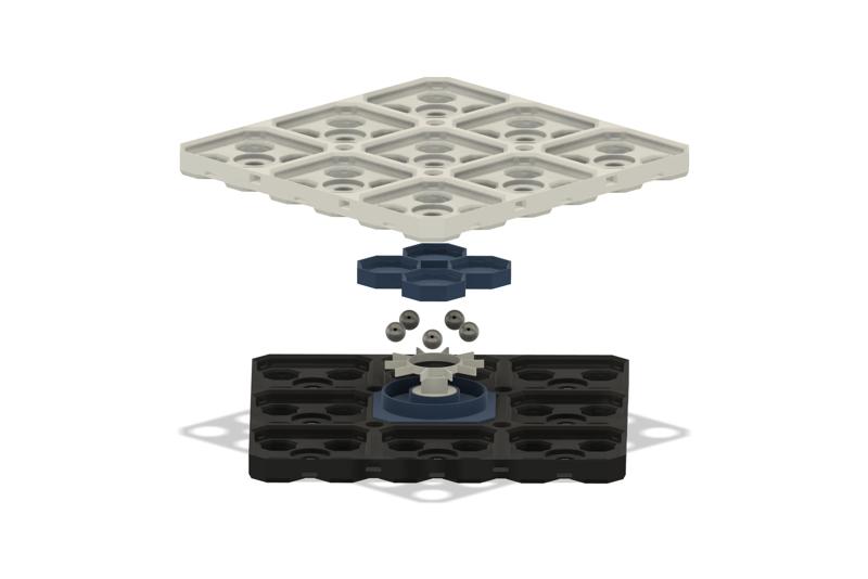 Spinfinity – A rotational system for Gridfinity, Multigrid, and Multiboard