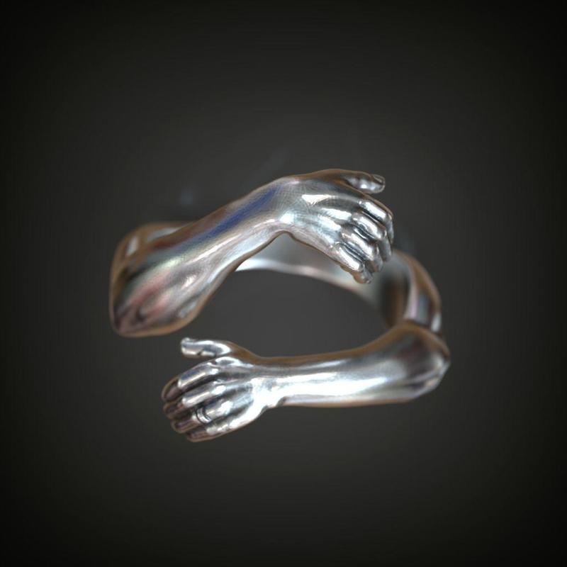 Ring hands hugging  finger