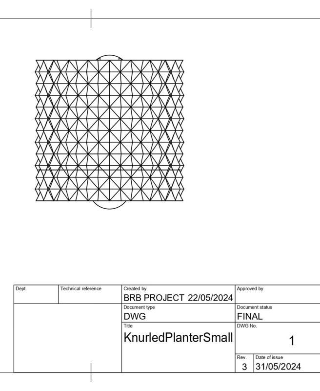 Knurled Planter / Vase