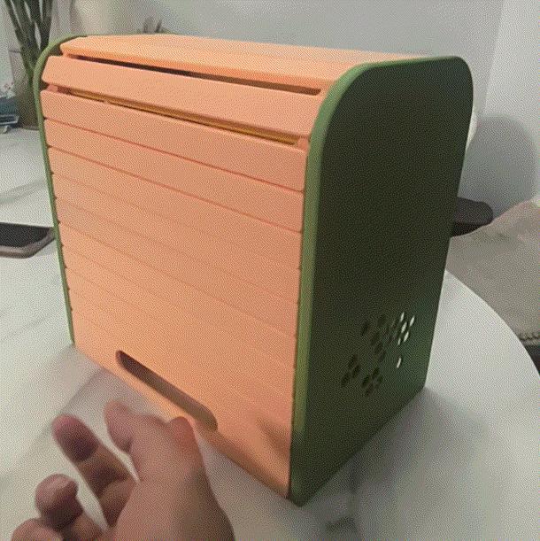 Sliding door cup holder