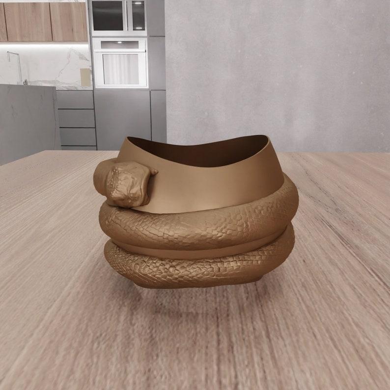 3D Snake Bracelet as Stl File & 3D Printing, Valentine Decor, Gift for Girlfriend, Custom Bracelet, Snake Skin, Snake Decor, Womens Bracelet
