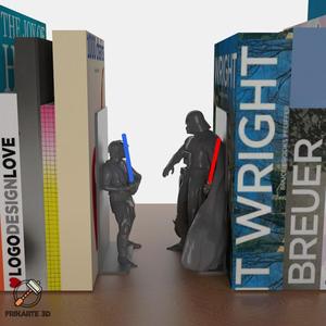Vader vs Skywalker in The Empire Strikes Back Bookends
