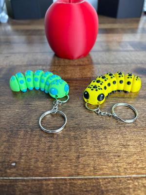 Caterpillar Fidget Keychain