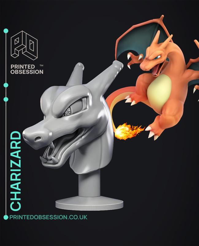 Charizard Bust – Pokémon – Fan Art