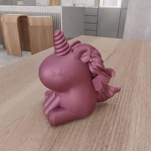 3D Cute Unicorn Decor as Stl File & Unicorn Gift, Unicorn Birthday, Animal Decor, Unicorn Horn, Gift for Kids, 3D Printing, Animal Gift