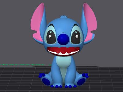 Stitch 3D Model – Figure !