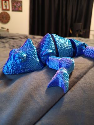 Flexi Chameleon - print in place - Fidget toy