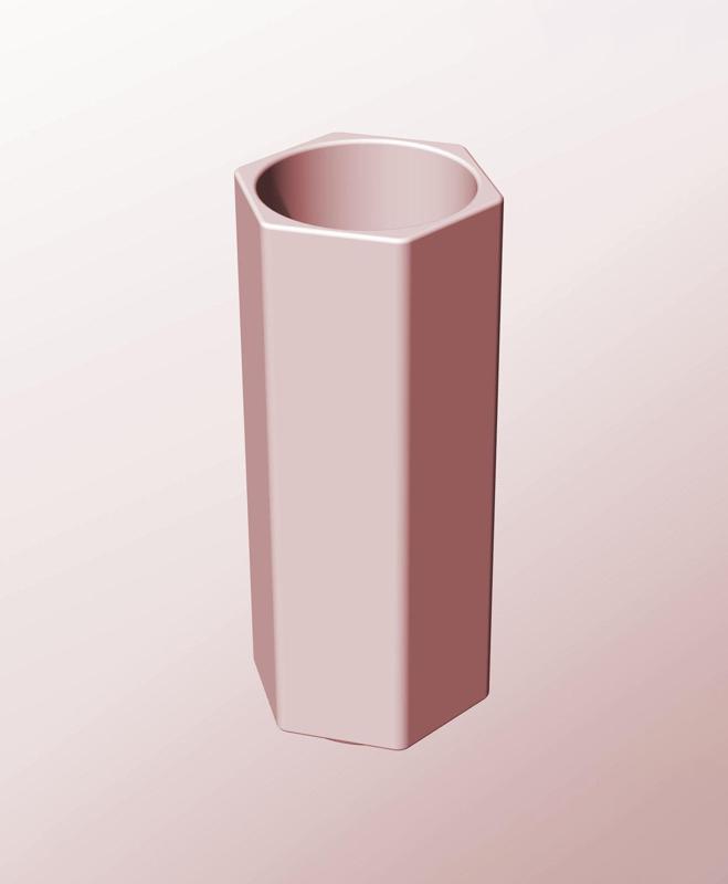 CH68-190 Modular component container for modern decor 3d printing