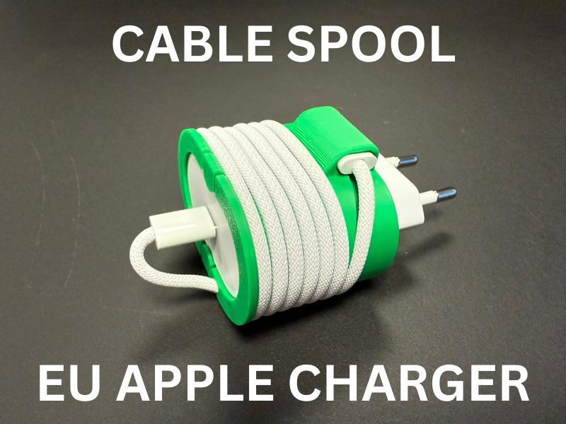 EU 20w Apple Charger Cable Spool