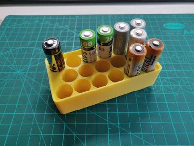 50mm gridfinity 2×1 AA battery holder