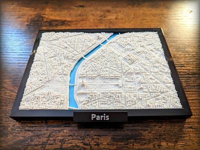 Paris France 3D Miniature