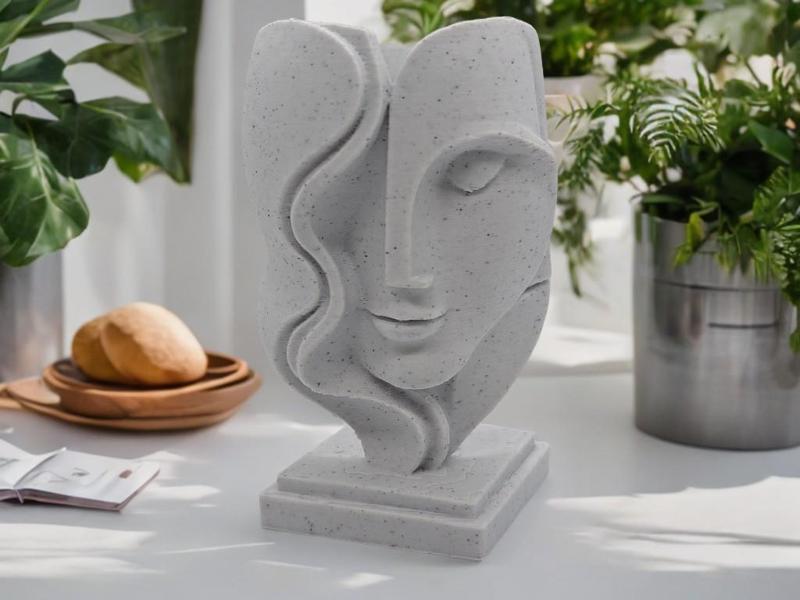 Abstract Serenity – The Modern Art Face Sculpture