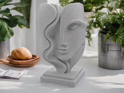 Abstract Serenity – The Modern Art Face Sculpture
