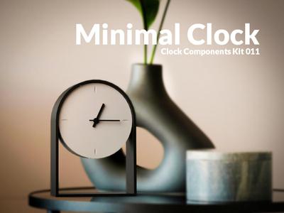 Minimal Modern Clock – Clock Components Kit 011