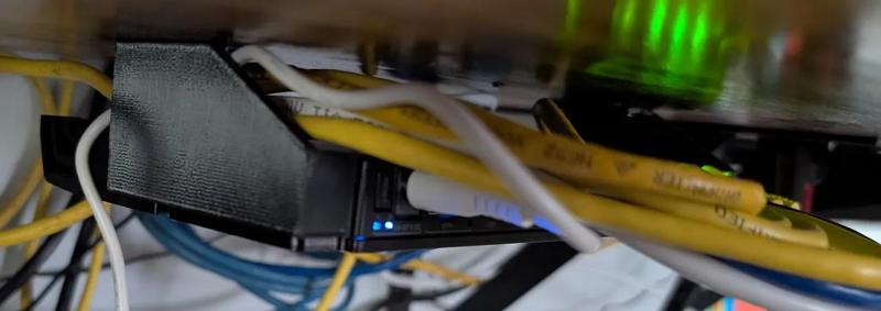 MikroTik Under Shelf Hanging Mount RB5009U   