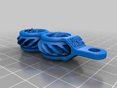 Fidget Gears V2 Keychain Print In Place