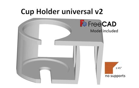 Cup Holder universal v2 (no support)