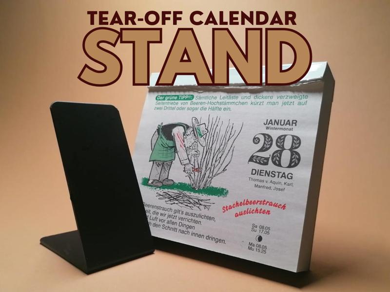 Tear-Off Calendar Stand