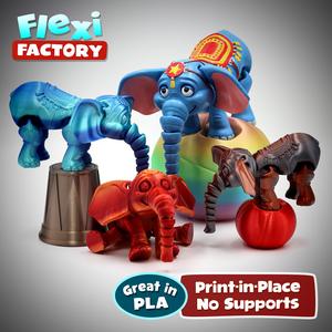 Cute Print-in-Place Circus Elephant with 3MF and XL Versions Included!