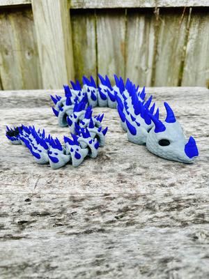 3 Horned Basilisk Painted