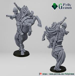 Imperial Humans. The Arquebusier cavalry captan