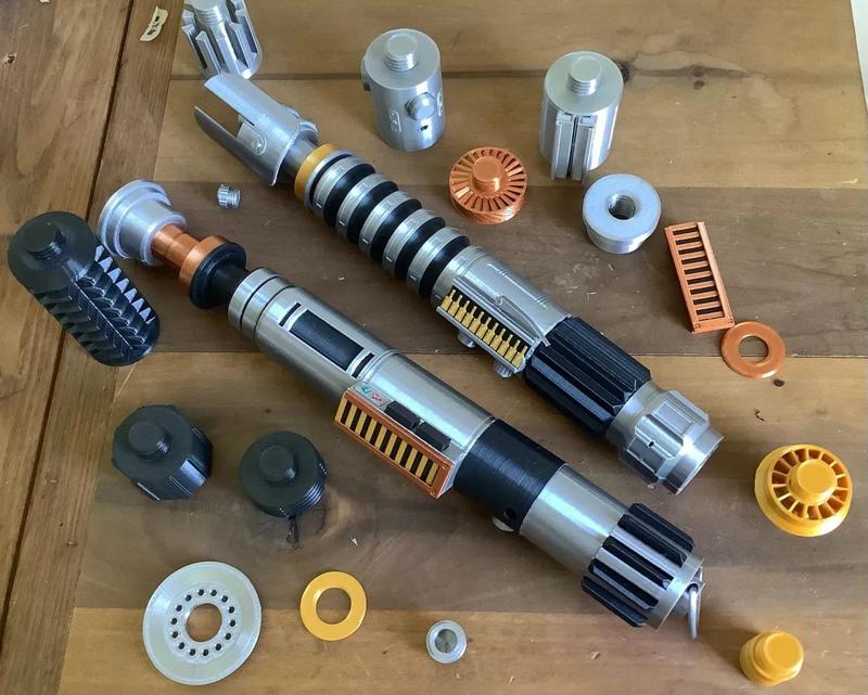 Build Your Own custom Lightsaber, customizable Modular Lightsaber Parts   